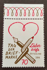 2016 TAG DER BRIEFMARKE VF MNH GERMANY DEUTSCHLAND