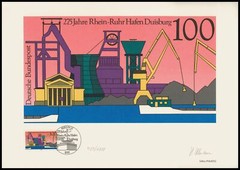 ART-EDITION 1991 GERMANY 1568 DUISBURG HAFEN PM „BERLIN“ Ltd. 1.000!!
