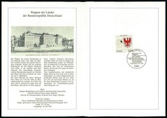 GERMANY FOLDER 1992/29 WAPPEN BLAZON BRANDENBURG