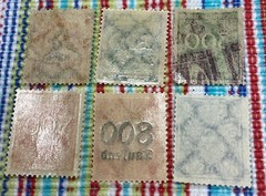 1922 – 1923 Germany Hyperinflation Stamp Collection 6pc Lot Incl. 2 Million Mark