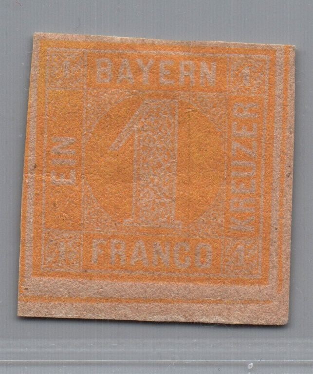 Bavaria Michel number 8I unused fold