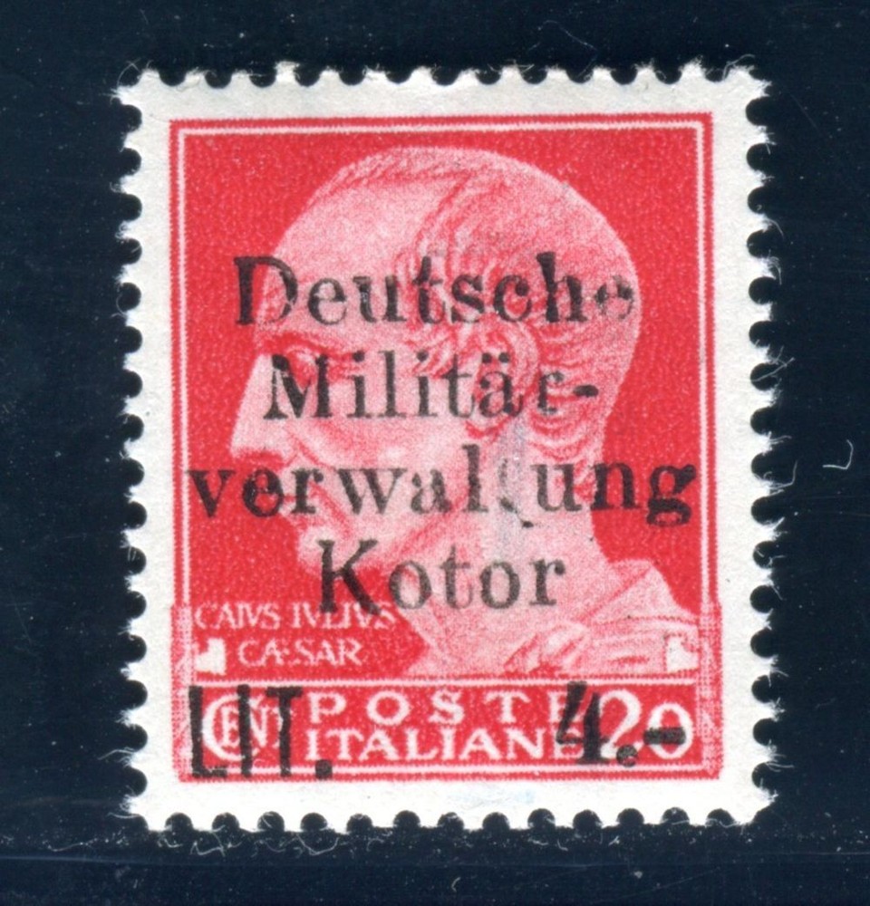 OCCUPATION WW II KOTOR 1944 5 ** MNH VERY BEAUTIFUL Opinion BRUNEL VP (G2801