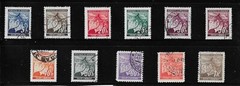 Complete Stamp set / Third Reich / Linden Leaves / Germany Occupation WWII