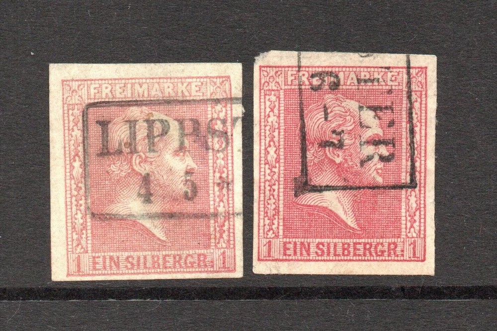 Prussia SC# 11 Used (x2) Shades / 1 with Small Thin – S61103