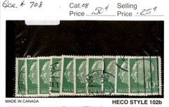 Germany, Postage Stamp, #708 Lot Used, 1954 President Theodor Heuss (AE)