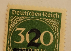 GERMANY ~ Deutrches Reich ~ 2 Saufend/300 Mark ~ Cancelled/Posted ~ c.1923 -01