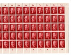 MNH stamp sheet Sc B242 Peter Rosegger Poet 1943 WWII era Germany #2824