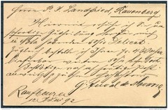 1892 Germany Bayern Stationery Postcard, K.B. Bahnpost Railway