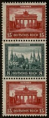 Germany 1930 Michel S79 MNH Bauwerke Architecture Zusammendruck Se-Tenant 64769