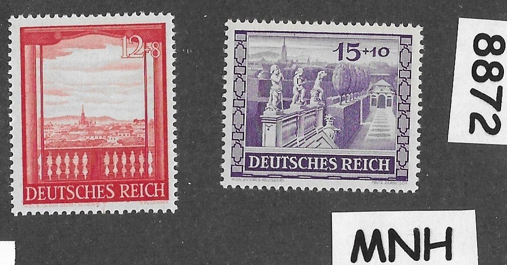 MNH stamp set Sc B198-199 / 1941 / Third Reich Germany / Vienna Austria #8872