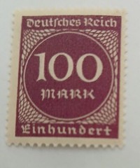 GERMANY #229 – 1923 – NUMERAL VALUE – VIOLET – MNH