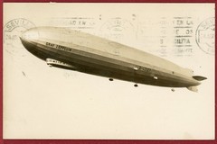 Germany 1929, 1m on Postcard, Graf Zeppelin Flight, Fried. to US Via Seville