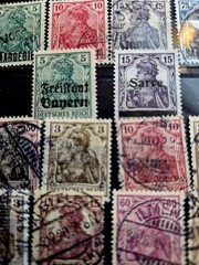 GERMANY Reich 1921 Inflation Dull Surcharge Germania (Lots #0394)