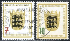 Stamps Germany, Scott # 729-730 used, complete set
