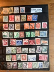 Stamps from Germany #65C 131 205 335 468 etc. Greece #168 171, etc. Lot #321