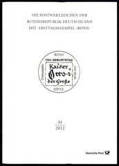 GERMANY FOLDER 2012/33 KAISER OTTO DER GROSSE MAGDEBURG SKULPTUR