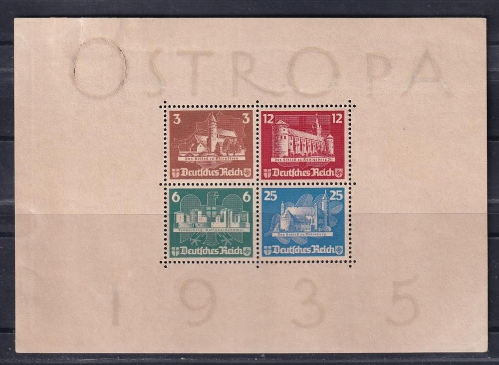 Germany 1935 Michel Block 3 OSTROPA (*) No Gum