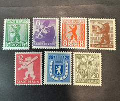 Germany 1945, Stadt Berlin Bear, Post War Stamps, MH & MNH (See Pic) FREE SHIP