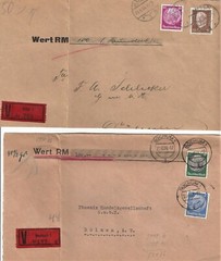 Germany. Lot of three postal items. Rare. GE5.(BDR/ENV)