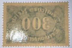 Travelstamps: 1922 Germany Stamps Deutsches Reich 300 Mark Mi. Nr. 249, MNH