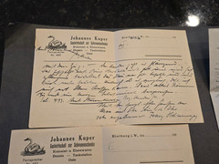 WW2 Third Reich Era German Document Paper Letters Receipts Lot Burg Hotel 1930s