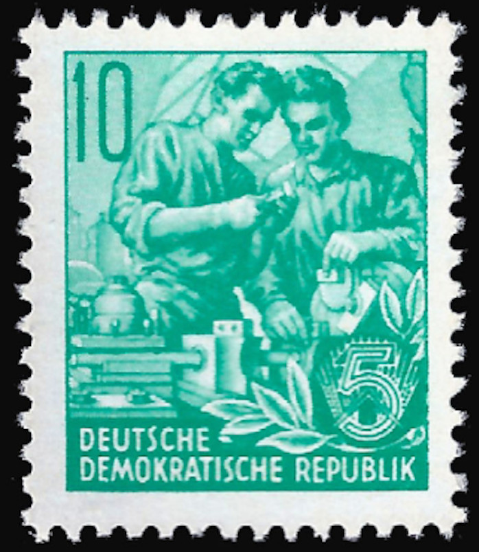 DDR #Mi0366XI MNH 1953 Five Year Plan Industrial Workers Engineers [159]