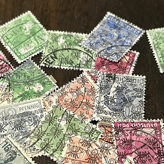 1940’s ALLIED OCCUPIED GERMANY STAMPS LOT WITH POST HORN OVERPRINTS