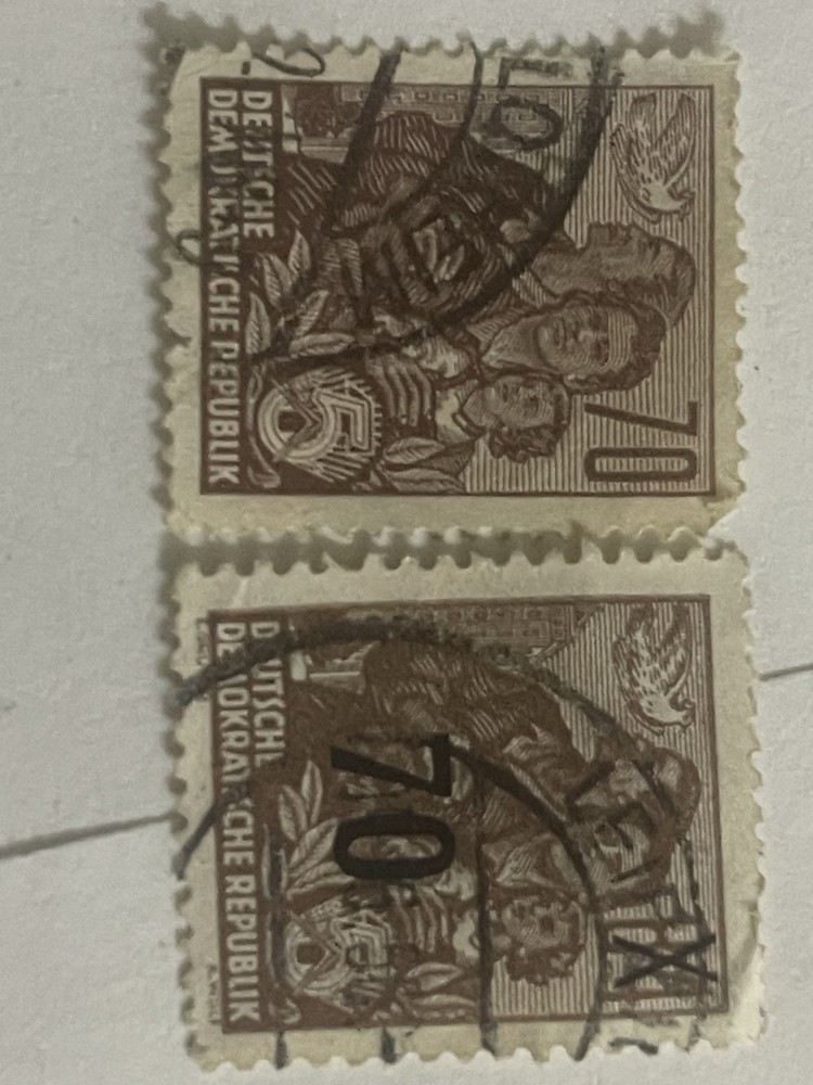 Two Germany DDR stamps Extremely Rare