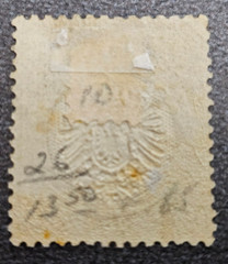 Stamp Germany Reich Brustschild Shield 18 Kreuzer 1872 Mi. Nr. 28 [🇩🇪39138-9]