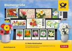 Germany Stamps Closed Pack Thematic FLOWERS 19 Stamps MNH $$