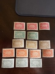 German Stamps Numeral Value 1922-1923 Lot Of 29 Stamps All MLH Range SC 198-209