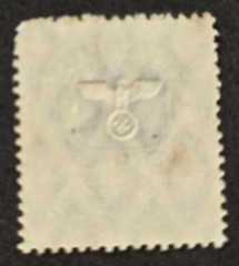 WW2 Nazi German Third Reich Revenue Tax Stamp 30 w Embossed Swastika Eagle