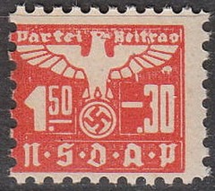Stamp Germany Revenue WWII 1935 3rd Reich War Era Party Dues 0150.30 MNH