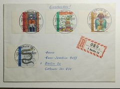 1971 Berlin Germany Children’s Drawings Registered First Day Cover SC #B468-B471