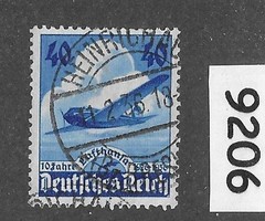Used stamp Sc 469 Third Reich Germany Lufthansa Air service Airplane #9206