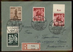 Germany 1944 Mutter und Kind Mother and Child Fulda Registered Cover 98564