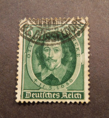Scott#472, 1936, 6 pf. Inventor Otto von Guericke Used Stamp