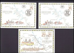 500 Years of Post Europe Austria Germany 1490 1990 FDC Folio Collection