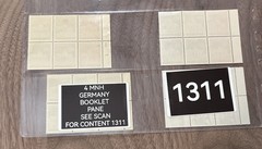 4 MNH GERMANY BOOKLET PANE SEE SCAN FOR CONTENT 1311