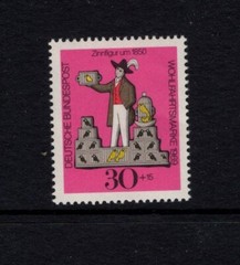 Germany 1969 TIN TOY, BIRD SELLER SC B452 MNH