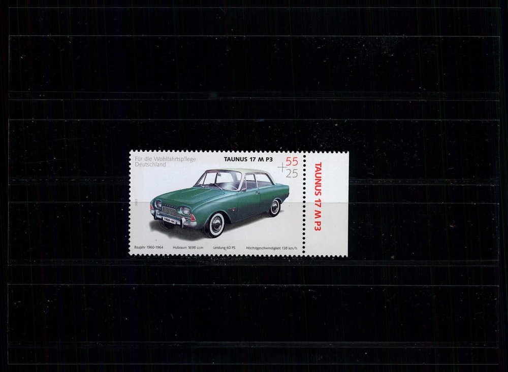 GERMANY STAMP 2003 CARS OLDTIMER FORD TAUNUS 27 M P3 MNH ** xc20
