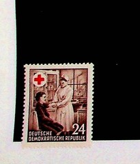 GERMANY – DDR Sc 177 NH ISSUE OF 1951 – MEDECINE – RED CROSS – (DLM34)