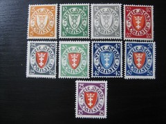 DANZIG GDANSK Mi. #193-201 scarce mint stamp set! CV $132.50