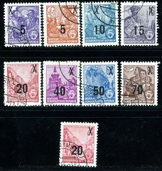 Stamps DDR, Scott # 216-223 and 223A used, complete set