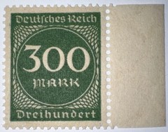 Travelstamps: 1923 Germany Stamp Deutsches Reich Mi#270, Mint OG NH 300 Mark