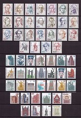 U0036) Germany Fantastic Lot Famous Woman and Historic Sites and Objects MNH