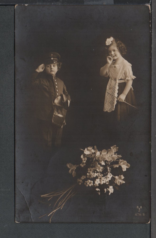 ✔️ GERMANY REICH WWI SOLDIERS EXCELLENT RARE AGED MILITARY POSTCARD