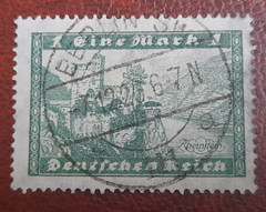 Stamp Germany Reich 1 Mark 1926 Bauwerke Rheinstein Mi. Nr. 364 (29580)