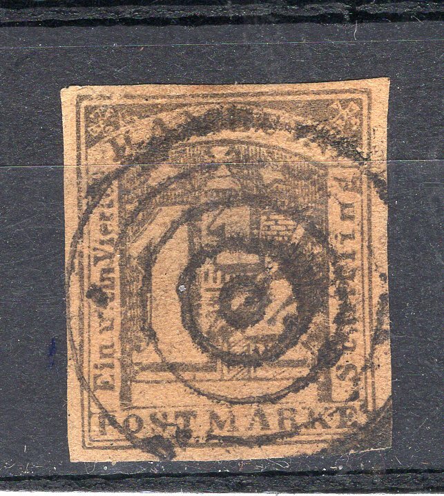 GERMANY, HAMBURG, 1864, SC # 9a, USED