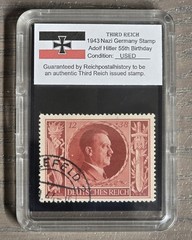 Third Reich WWII Nazi German Adolf Hitler 55th B-Day NSDAP Complete Stamp Set